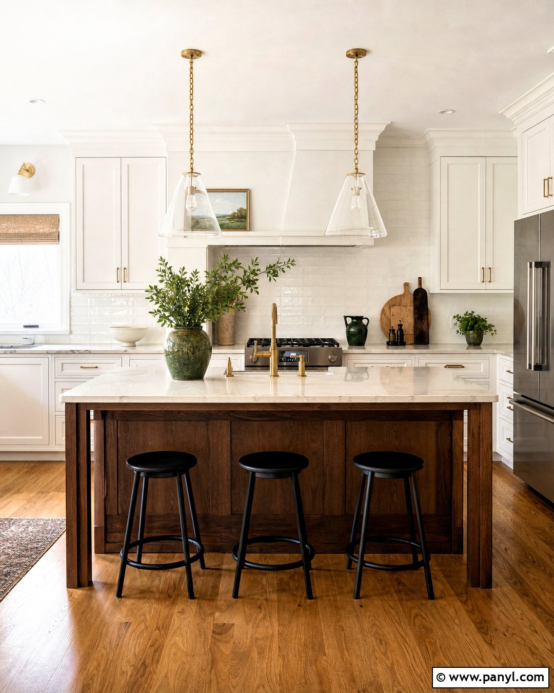 SW Snowbound Kitchen With Matching Cabinets - 20 sw snowbound walls