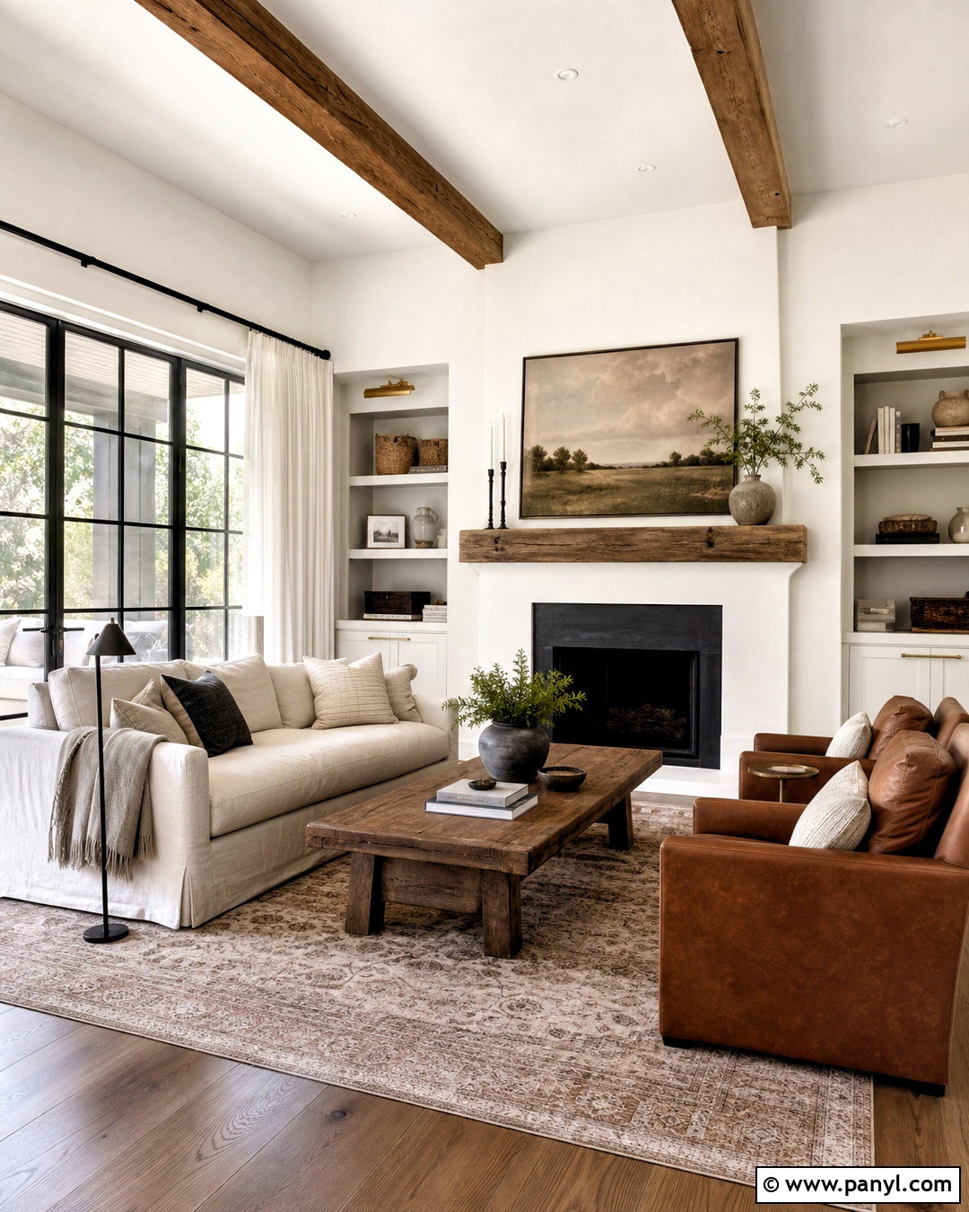 SW Snowbound Modern Farmhouse Living Room - 20 sw snowbound walls