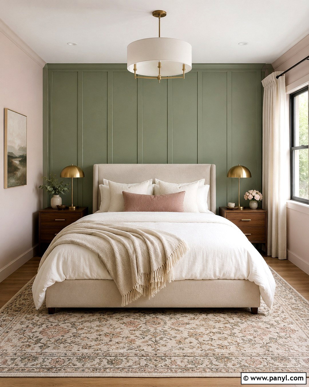 Sage And Blush Bedroom Walls - 20 Two Tone Sage Walls