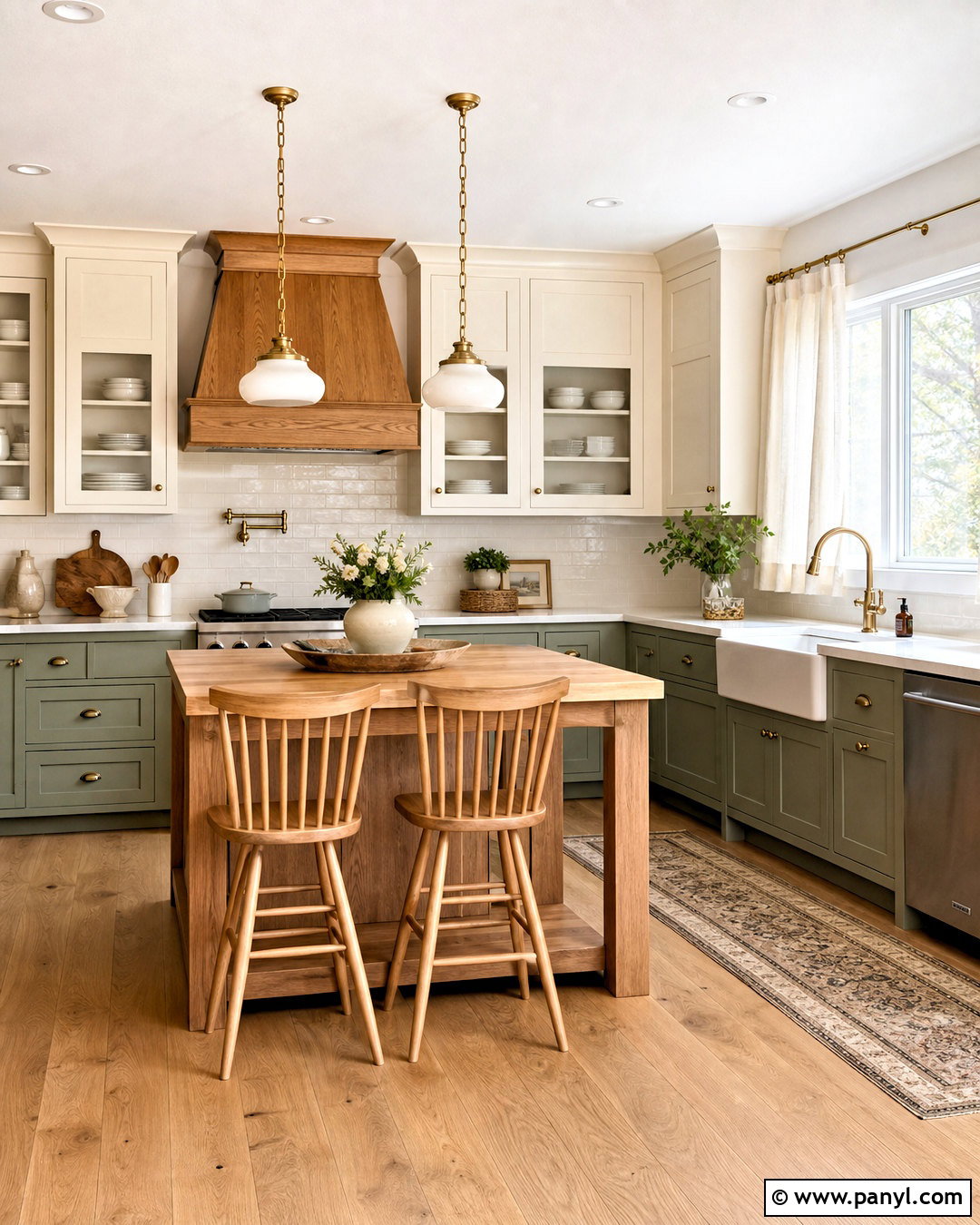 Sage And Cream Farmhouse Kitchen - 20 sage and cream kitchen ideas
