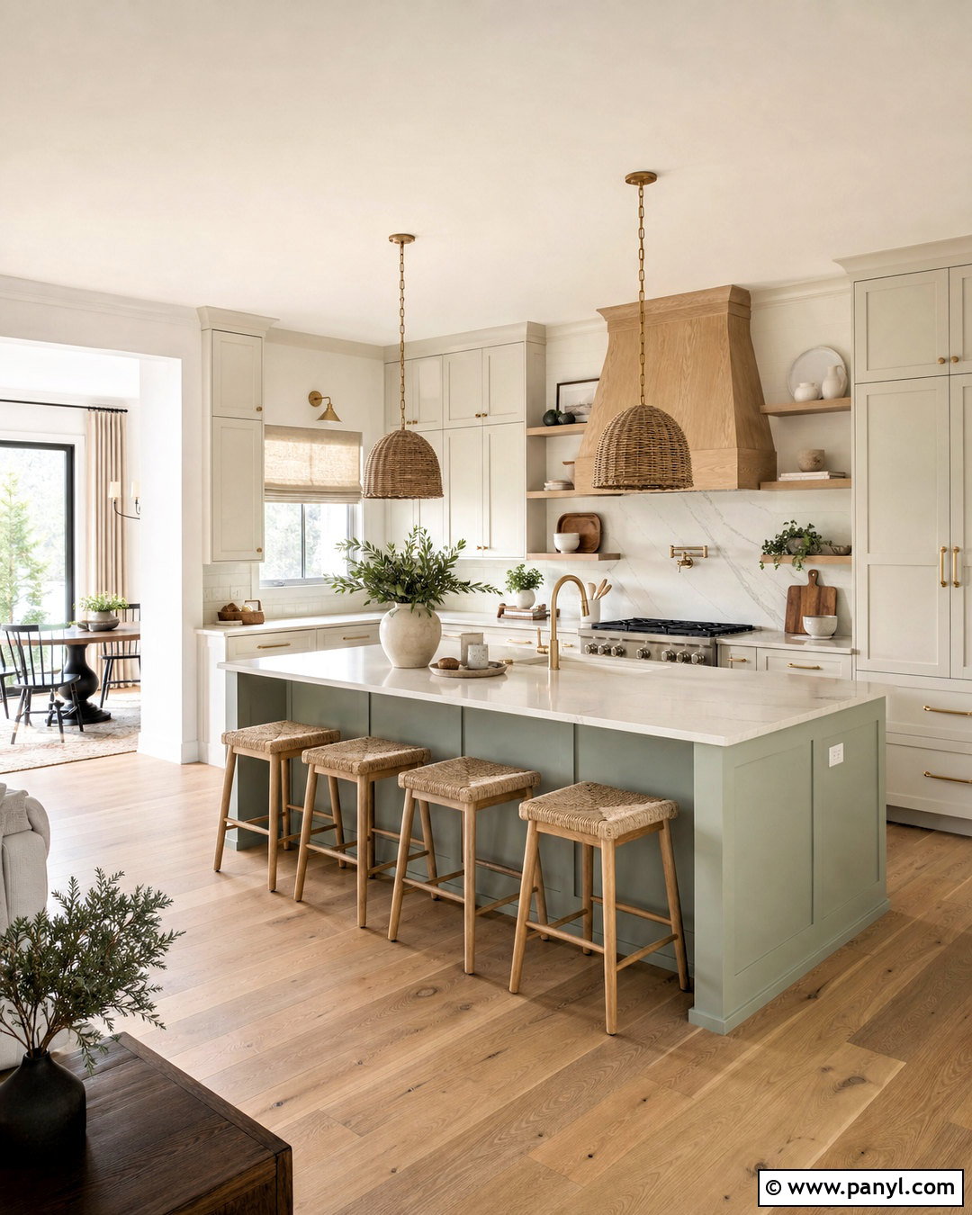 Sage And Cream Kitchen With Oak Accents - 20 sage and cream kitchen ideas