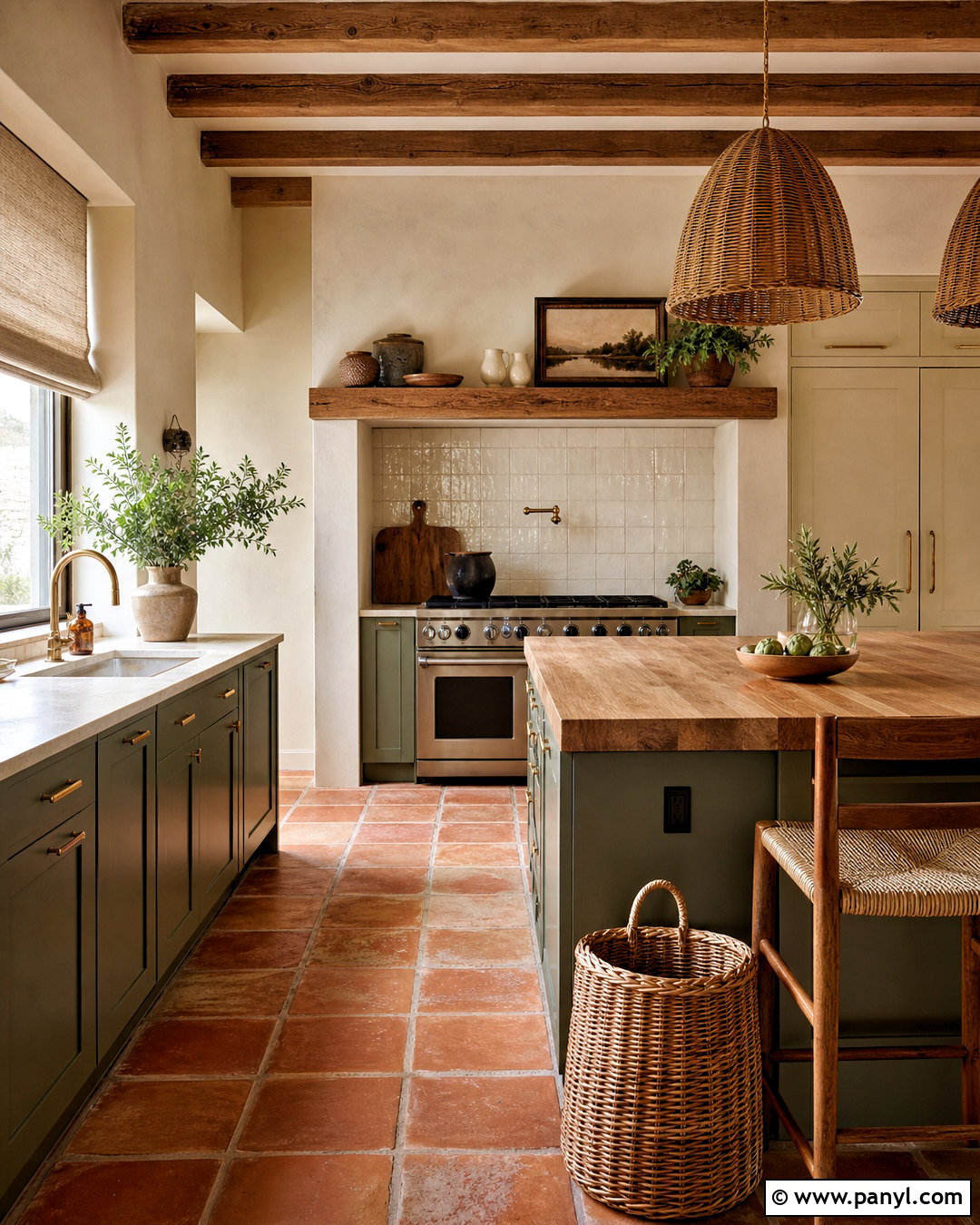 Sage And Cream Kitchen With Terracotta Floors - 20 sage and cream kitchen ideas