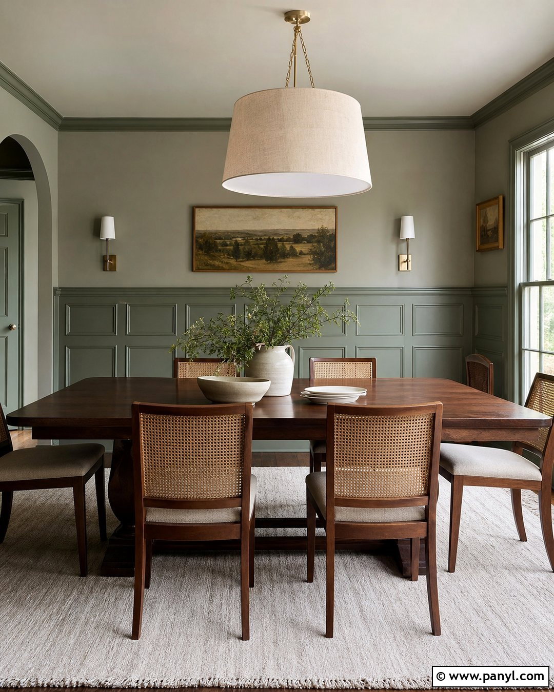 Sage And Grey Wainscoting Walls - 20 Sage And Grey Walls
