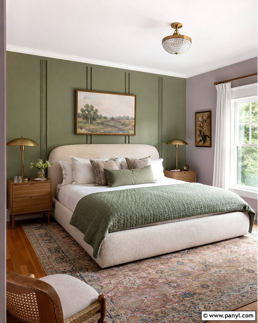Sage And Lavender Bedroom Walls - 20 Two Tone Sage Walls
