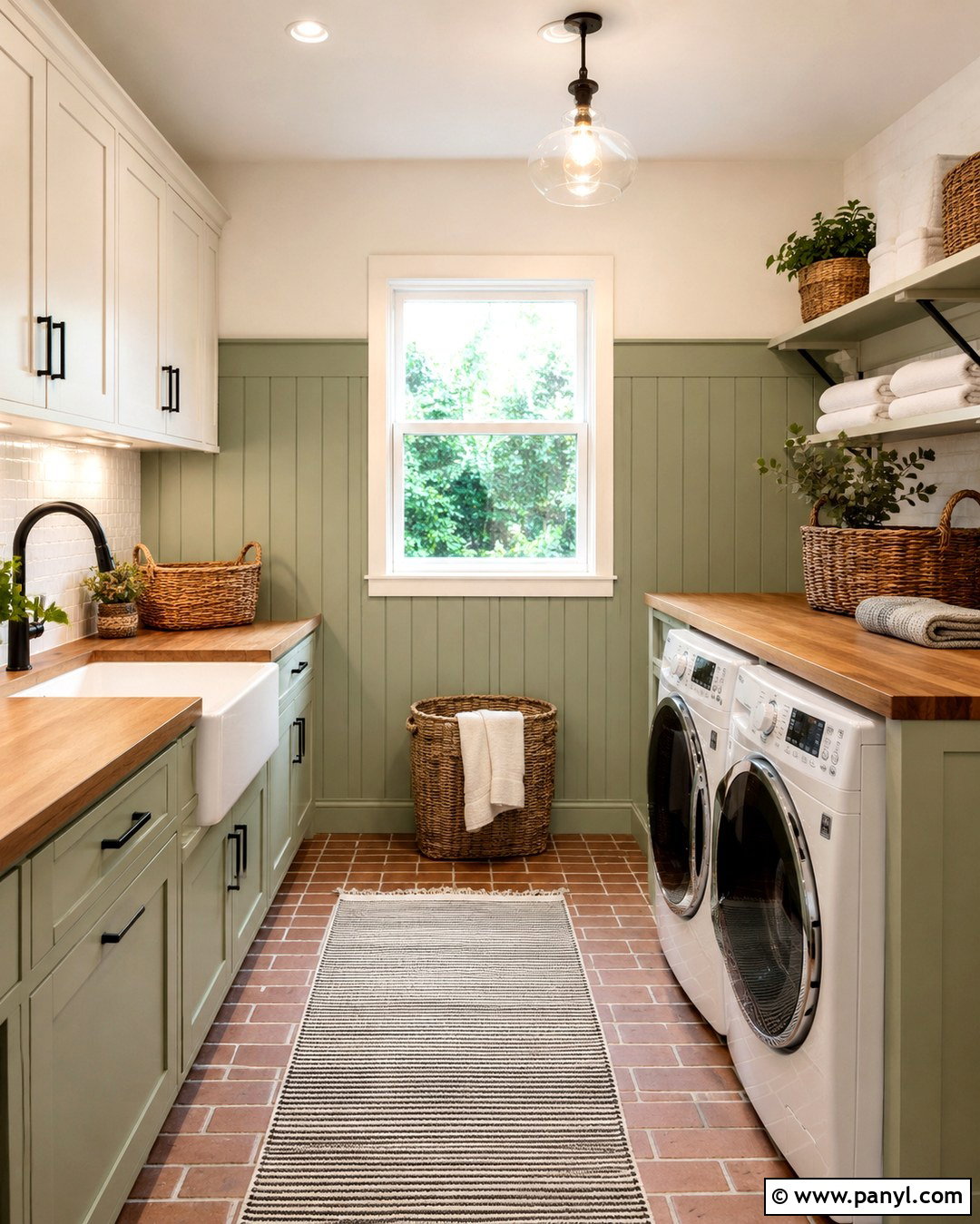 Sage And White Laundry Room Walls - 20 Two Tone Sage Walls