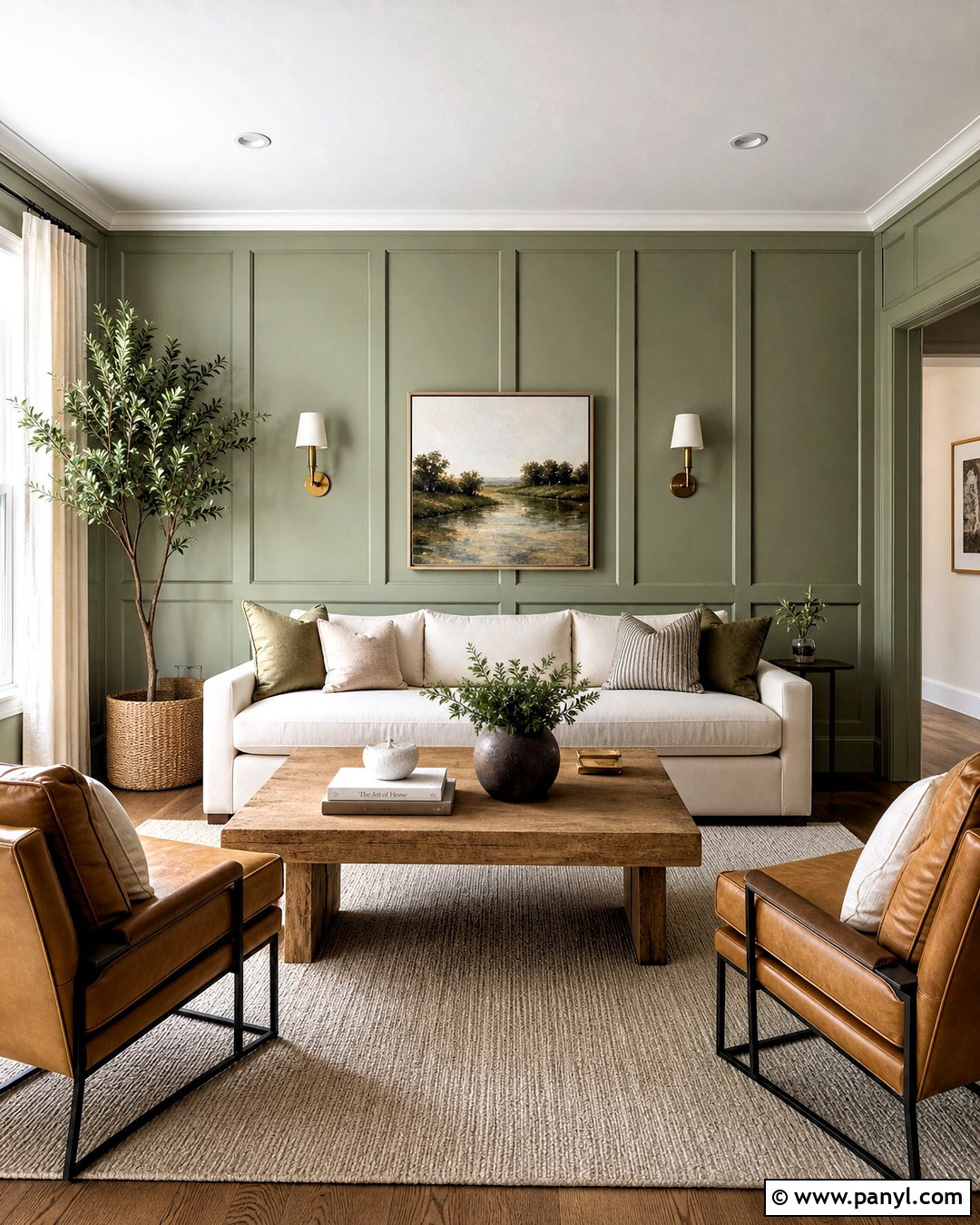 Sage Board And Batten Walls - 20 sage walls living room ideas