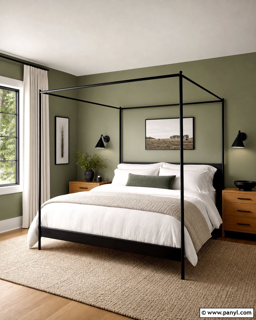 Sage Green And Black Bedroom - 20 sage accent wall bedroom ideas