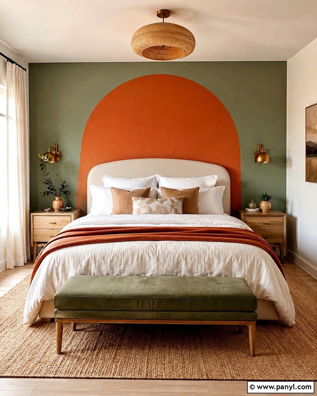 Sage Green And Burnt Orange Accent Wall - 20 Orange And Green Accent Wall Ideas