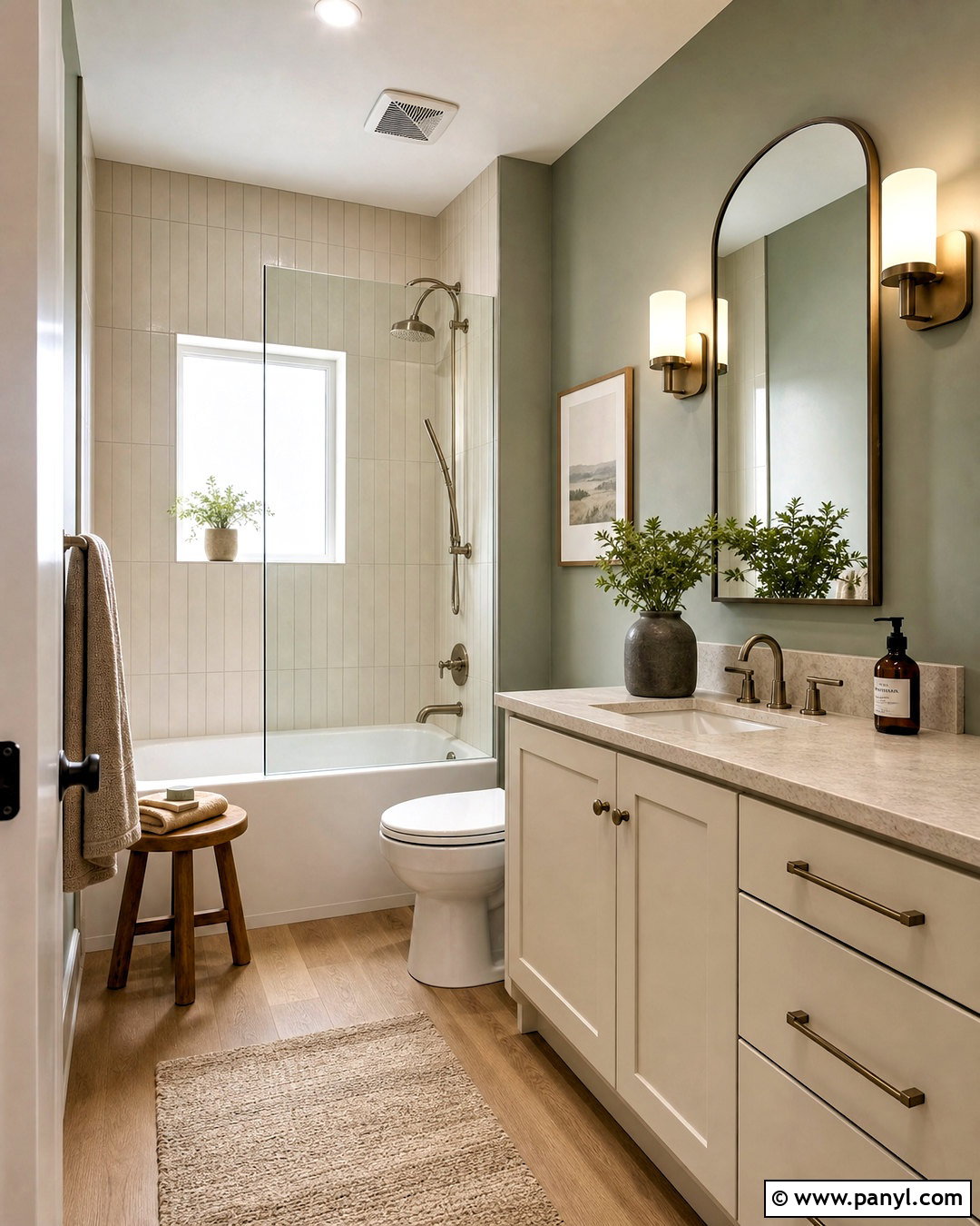 Sage Green And Cream Bathroom - 20 small bathroom colour schemes