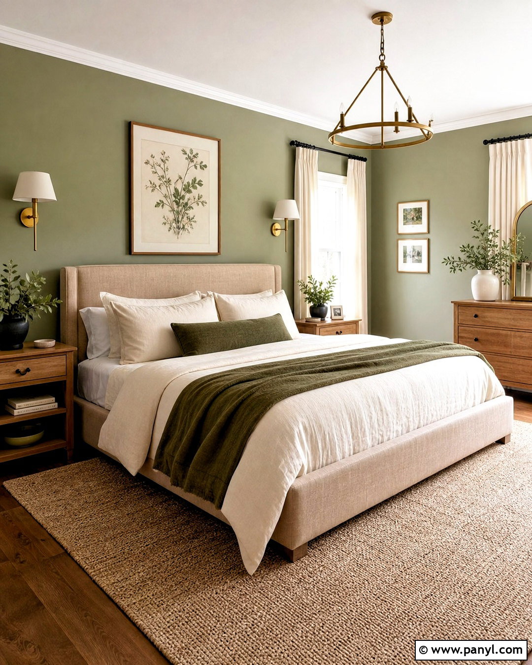 Sage Green And Cream Bedroom Color Scheme - 20 room color design ideas