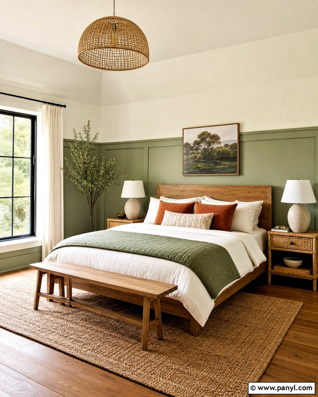 Sage Green And Cream Bedroom Walls - 20 two color wall ideas
