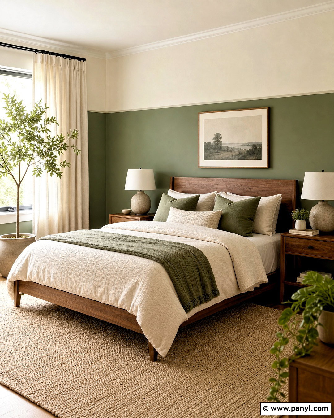 Sage Green And Cream Bedroom Walls - 20 two colour combination for bedroom walls