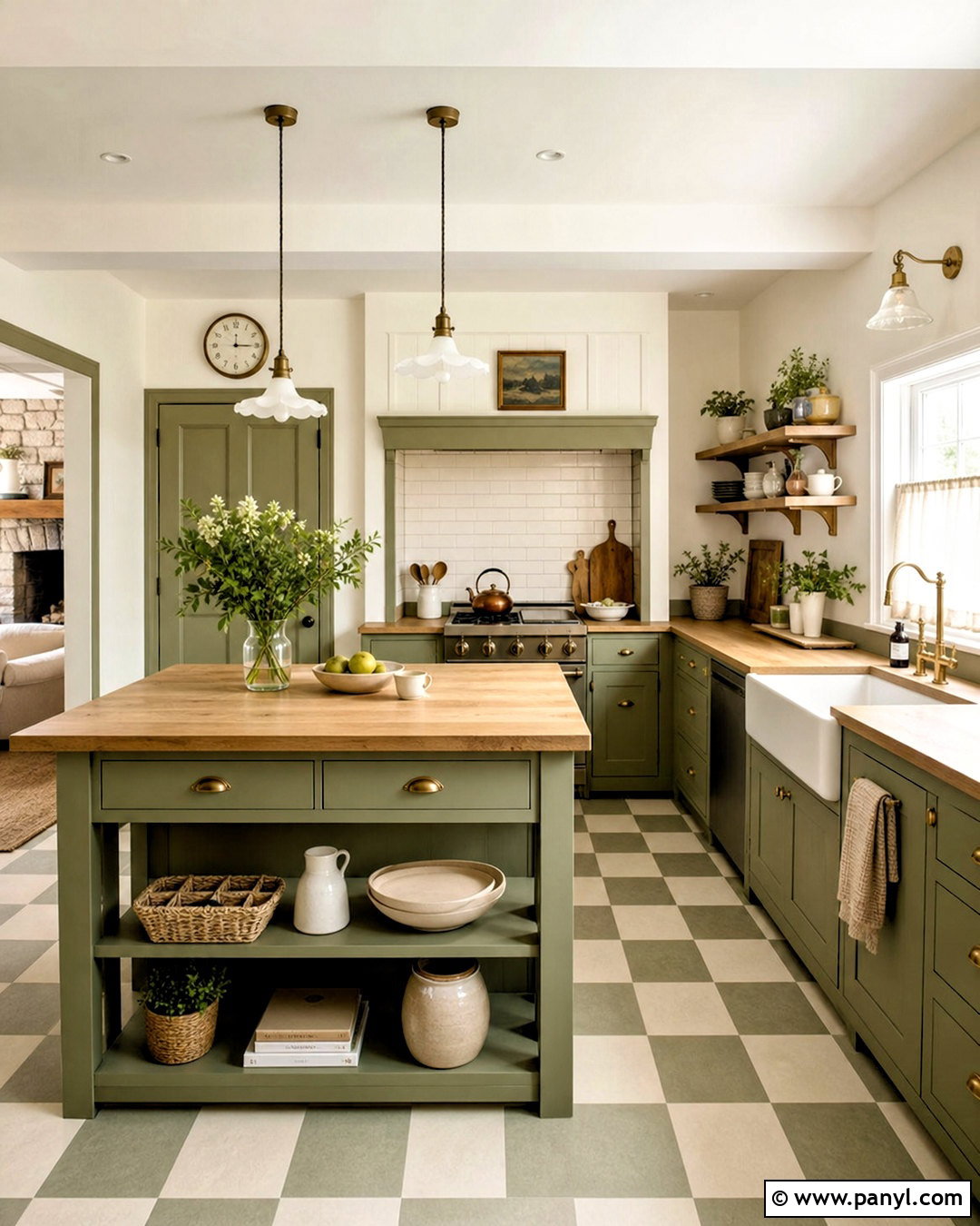 Sage Green And Cream Cottage Kitchen - 20 sage green and cream kitchen ideas