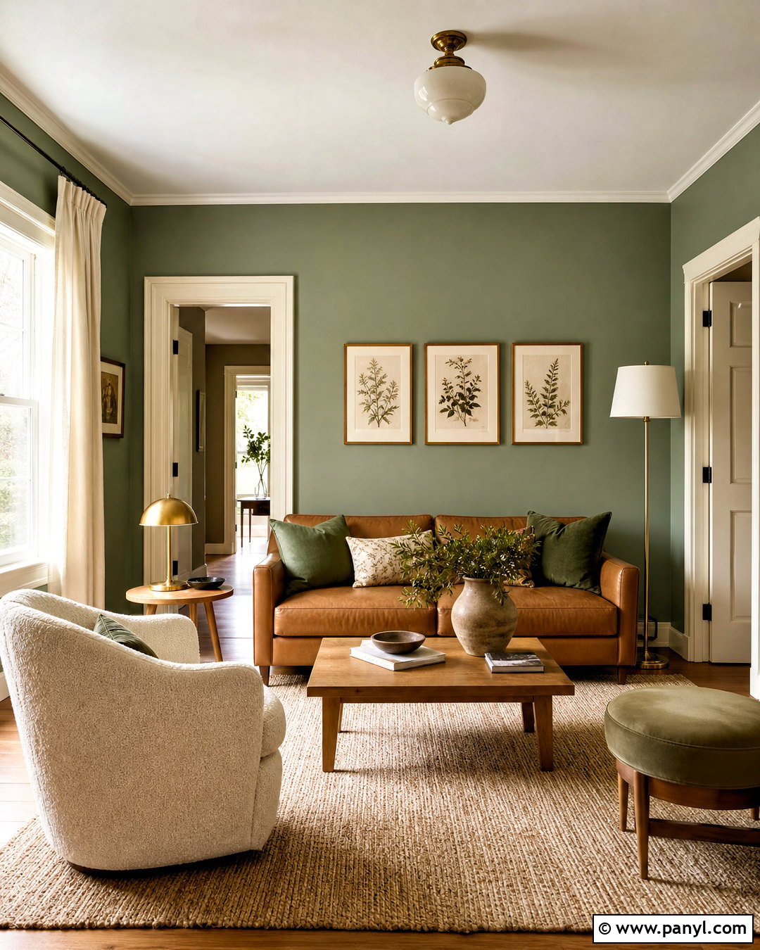 Sage Green And Cream Interior Paint Scheme - 20 interior paint schemes