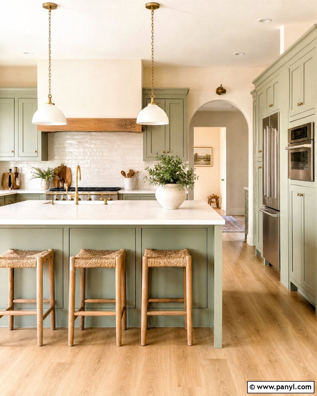 Sage Green And Cream Kitchen - 20 kitchen colours ideas