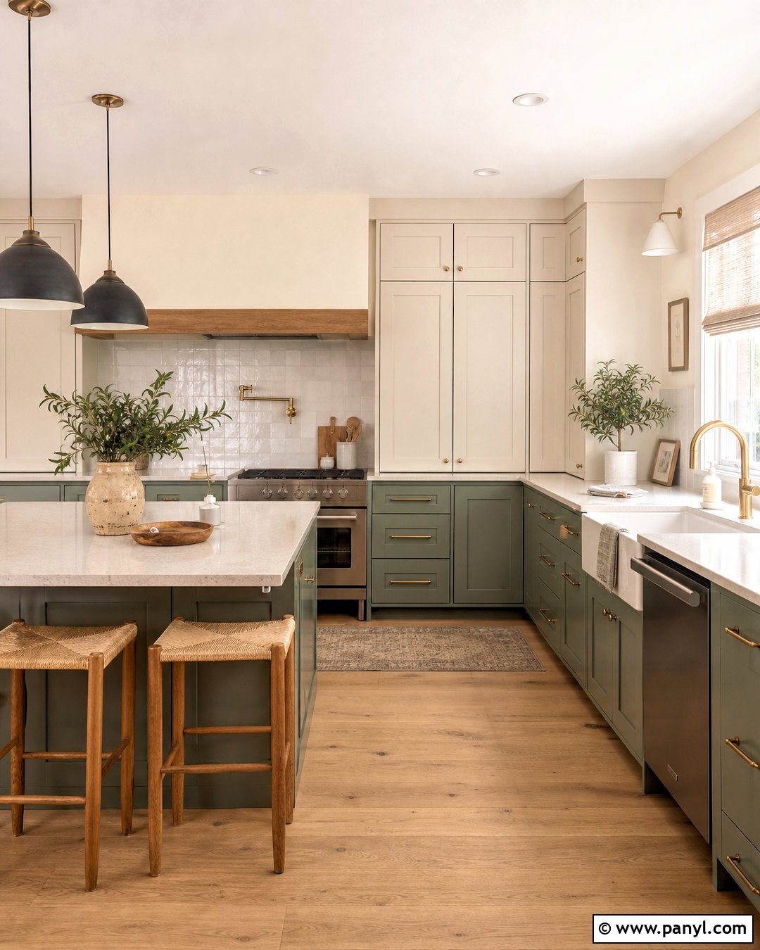 Sage Green And Cream Kitchen Paint Scheme - 20 indoor paint colors schemes