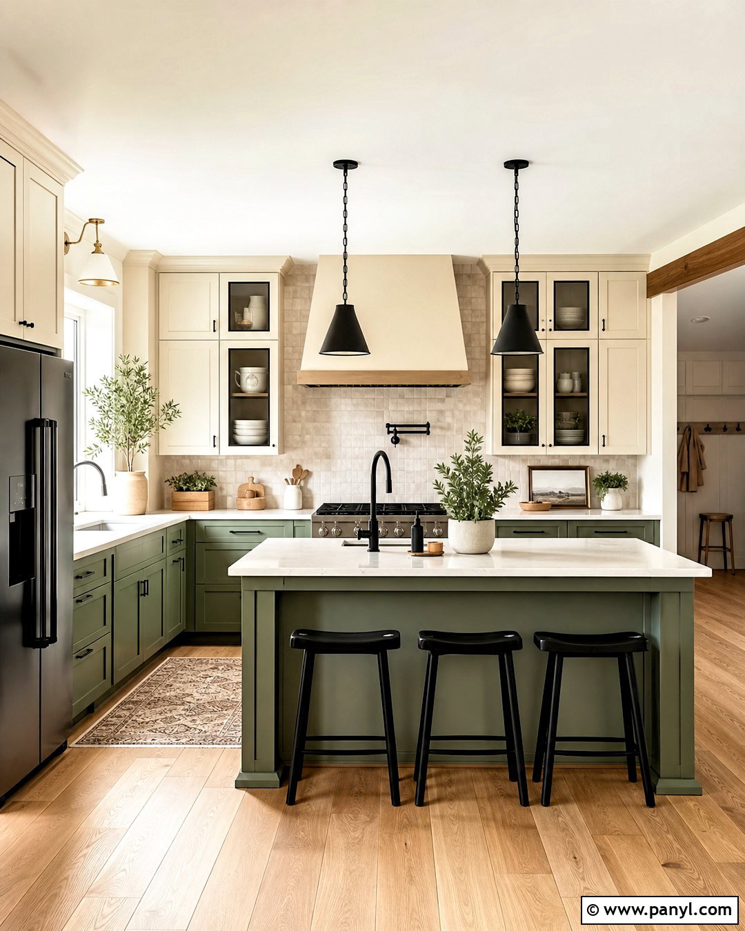 Sage Green And Cream Kitchen With Black Accents - 20 sage green and cream kitchen ideas