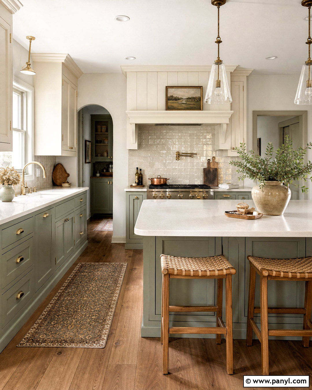 Sage Green And Cream Kitchen - 20 kitchen color combinations ideas