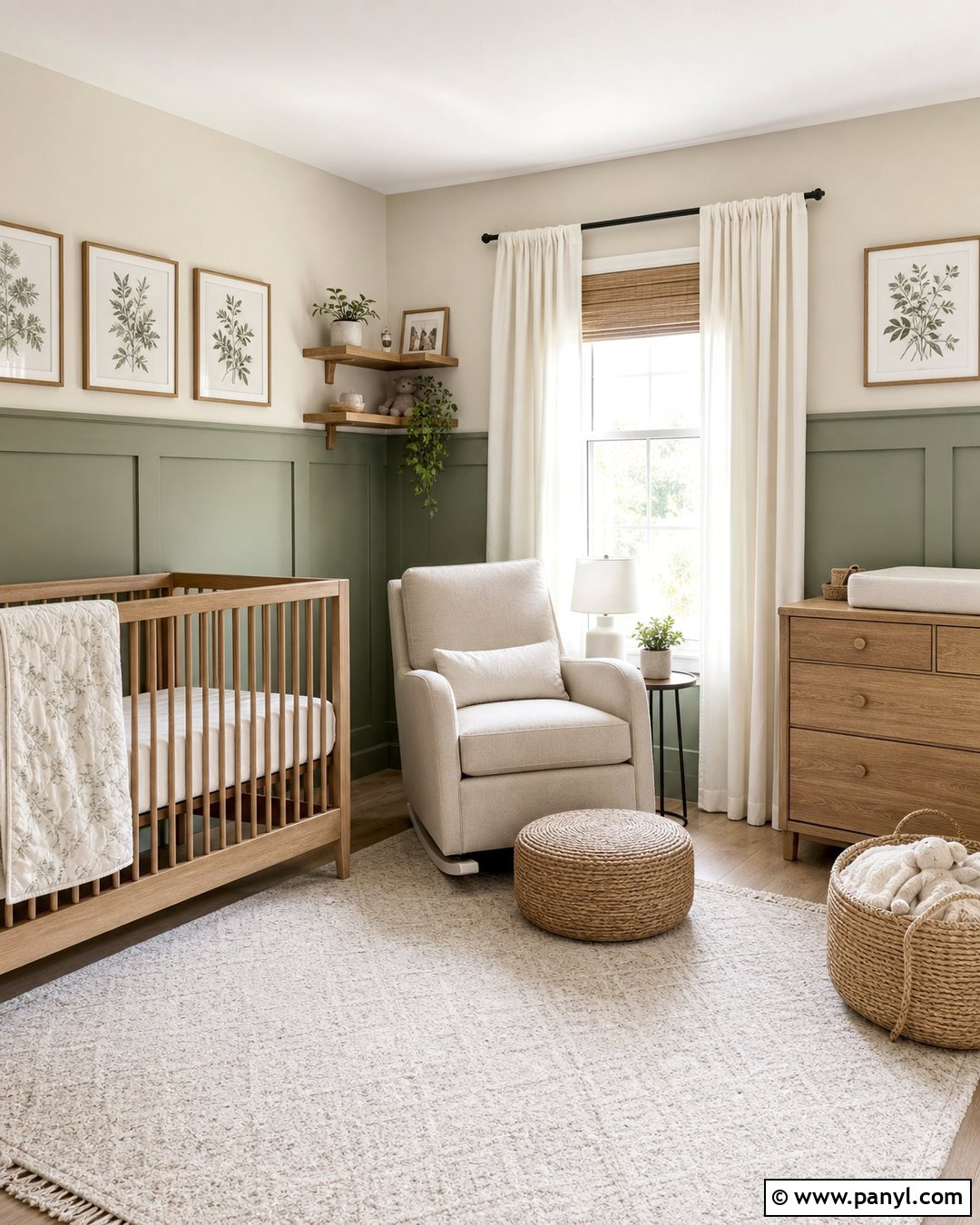 Sage Green And Cream Nursery Walls - 25 Two Tone Nursery Walls