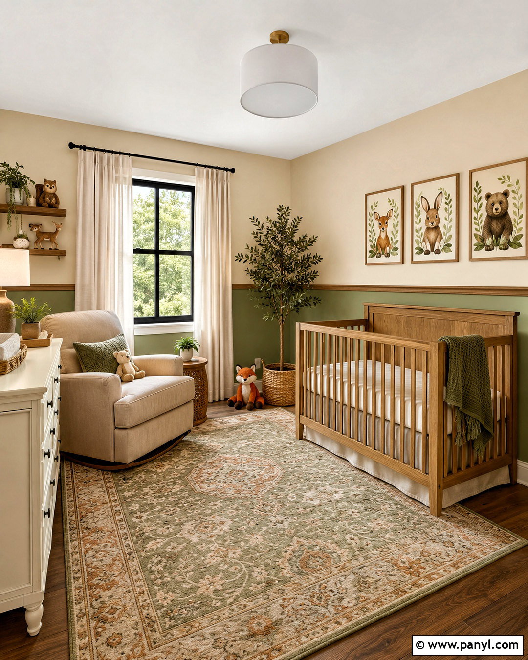 Sage Green And Cream Nursery Walls - 20 Woodland Nursery Wall Color Ideas