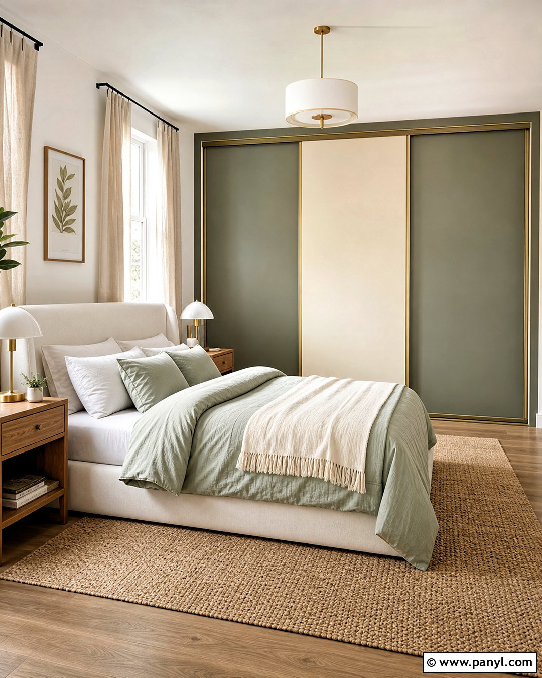 Sage Green And Cream Sliding Wardrobe - 20 sliding wardrobe color ideas bedroom ideas