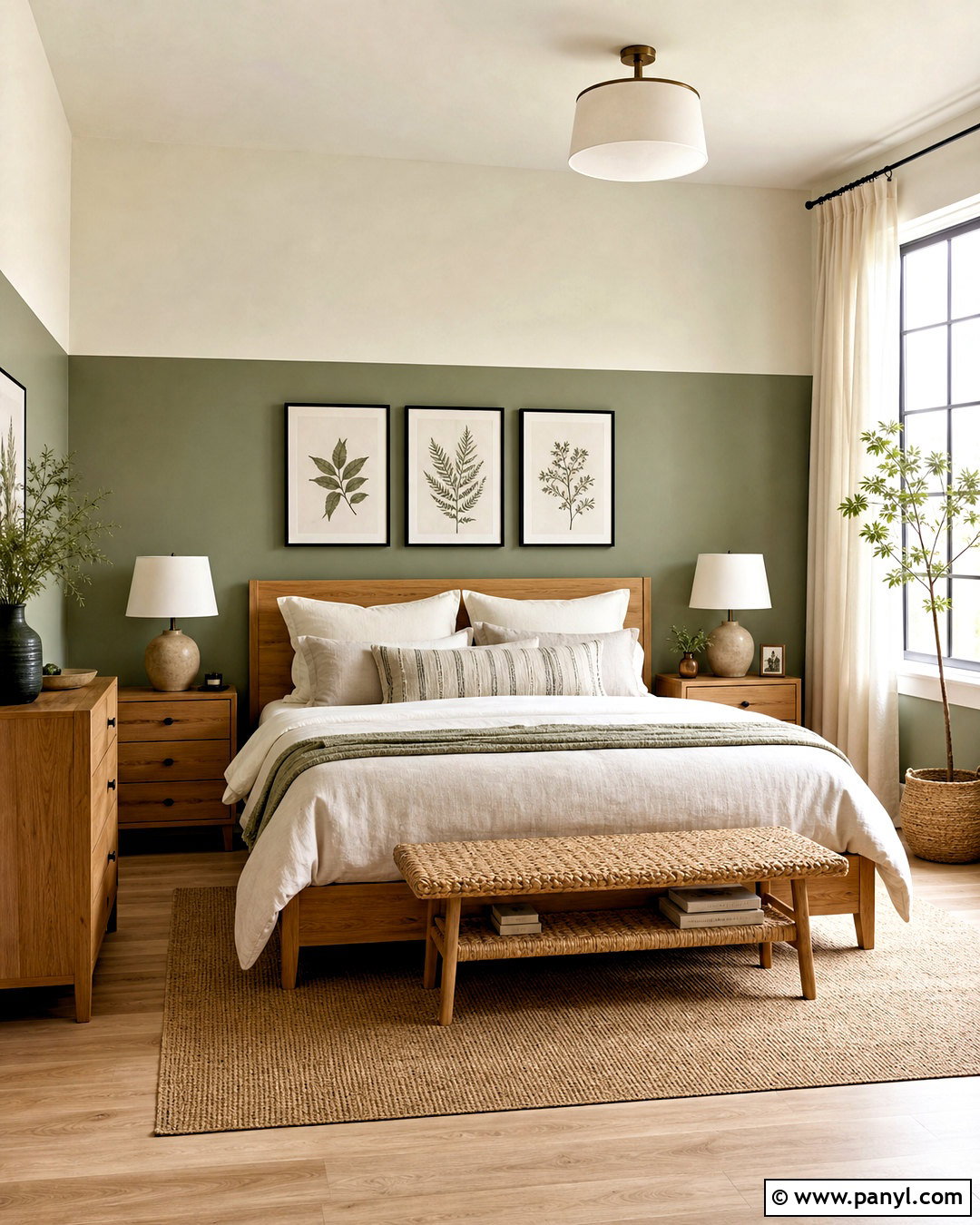 Sage Green And Cream Split Wall Paint - 20 split wall paint color schemes
