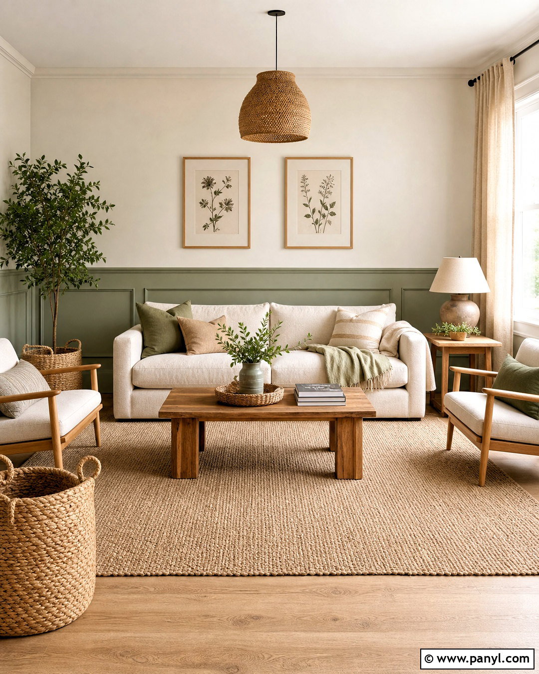 Sage Green And Cream Two Tone Living Room Walls - 20 two tone living room walls