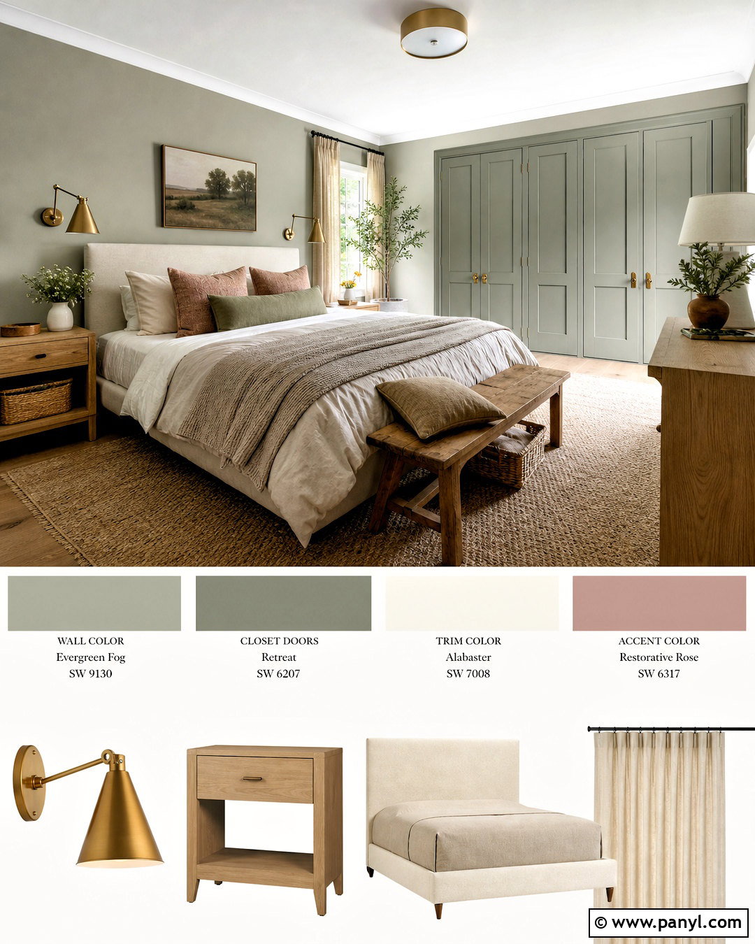 Sage Green And Cream Wall Color Palette - 20 wall color palette ideas