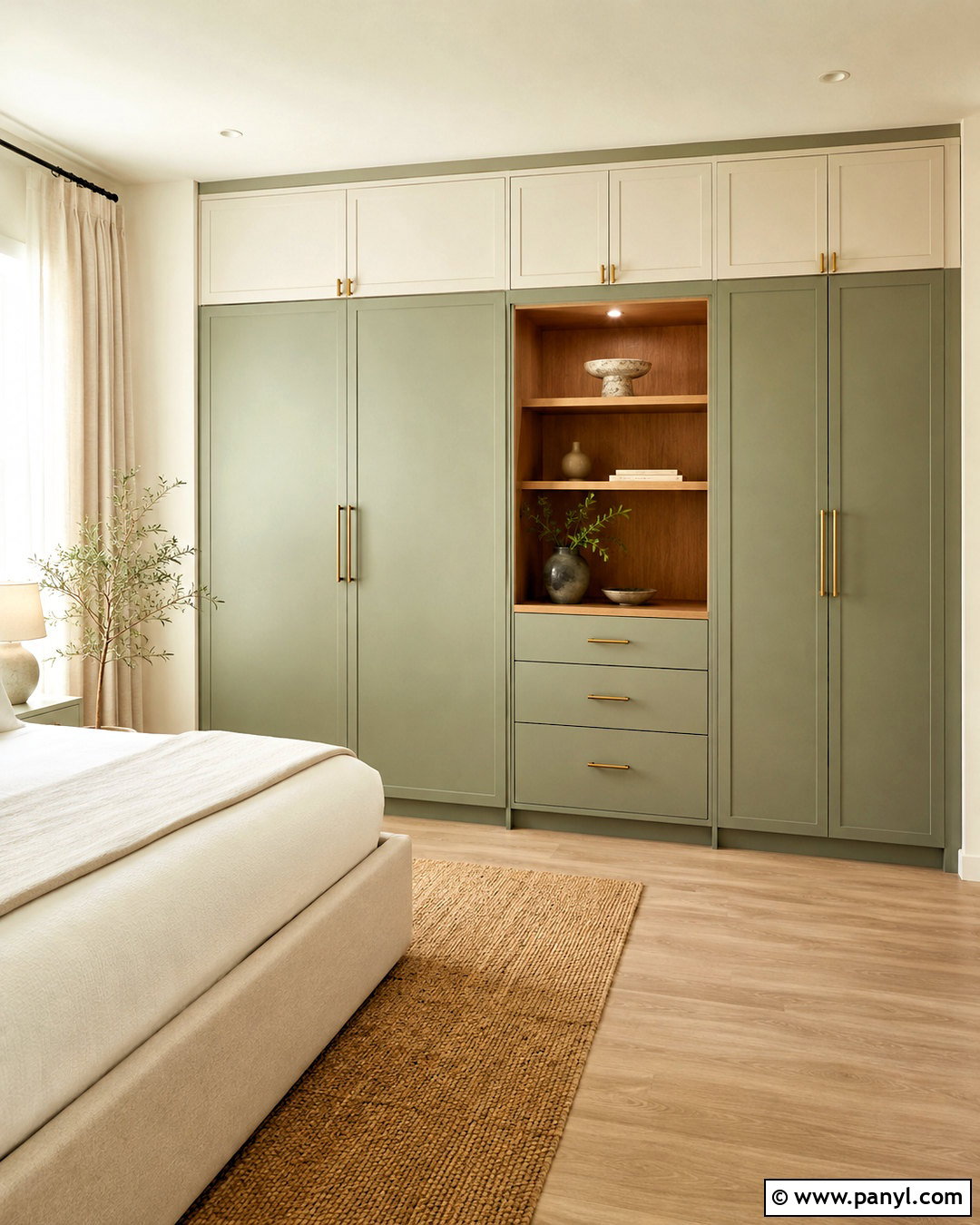 Sage Green And Cream Wardrobe - 20 colour coordinated wardrobe ideas