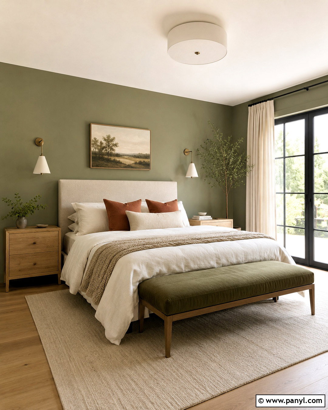 Sage Green And Oatmeal Bedroom Palette - 20 cozy bedroom color palette ideas
