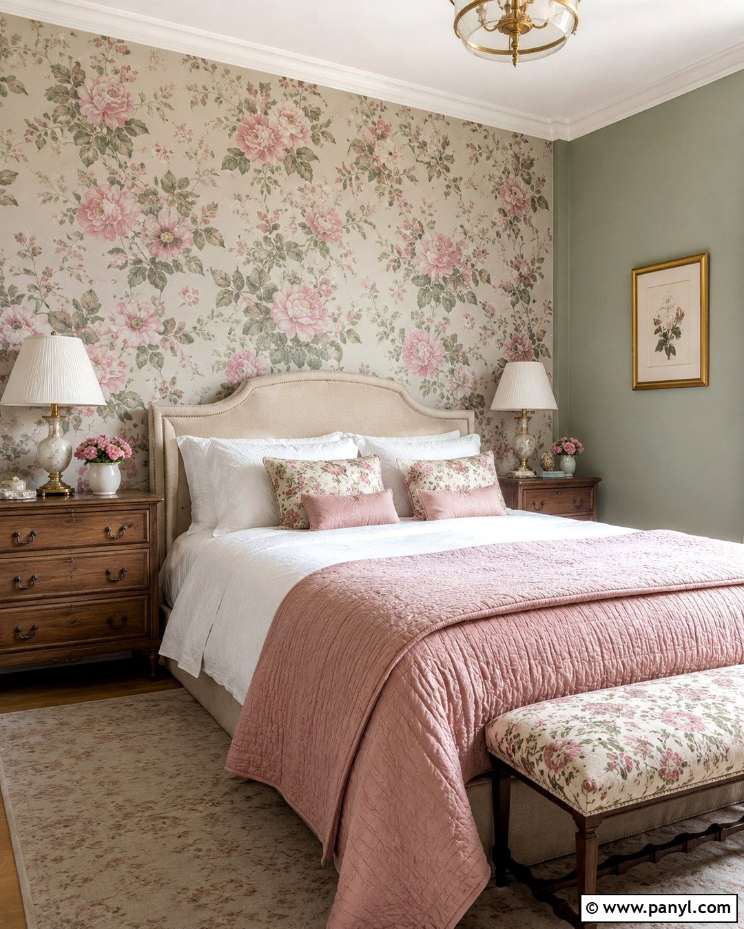 Sage Green And Pink Floral Wallpaper - 20 sage green and pink walls