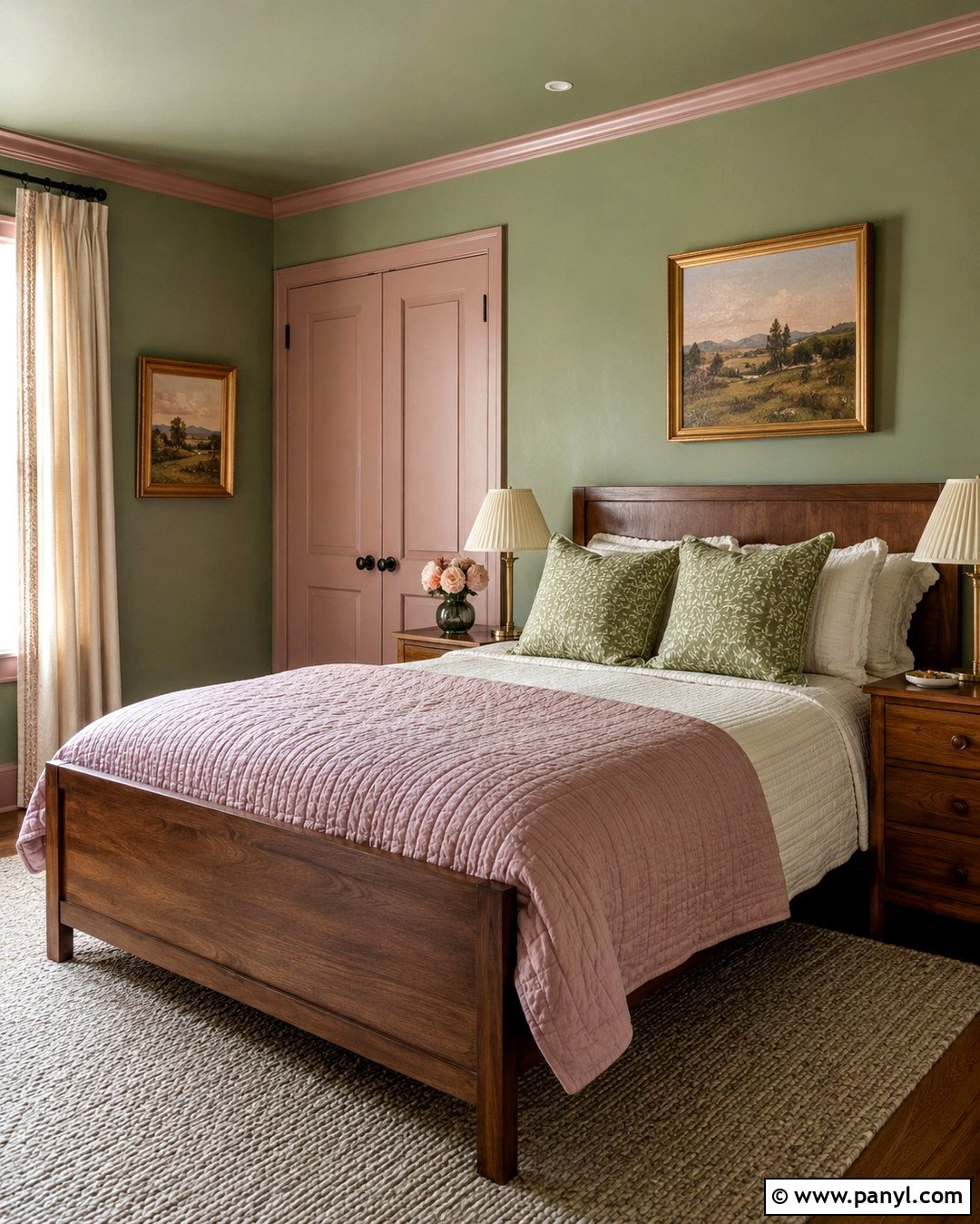 Sage Green And Pink Guest Bedroom Walls - 20 sage green and pink walls