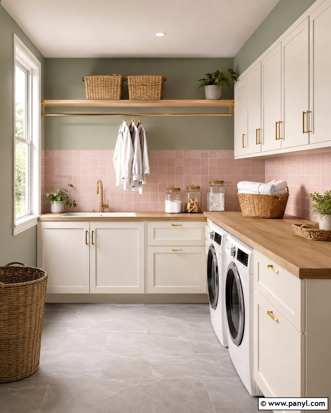 Sage Green And Pink Laundry Room Walls - 20 sage green and pink walls