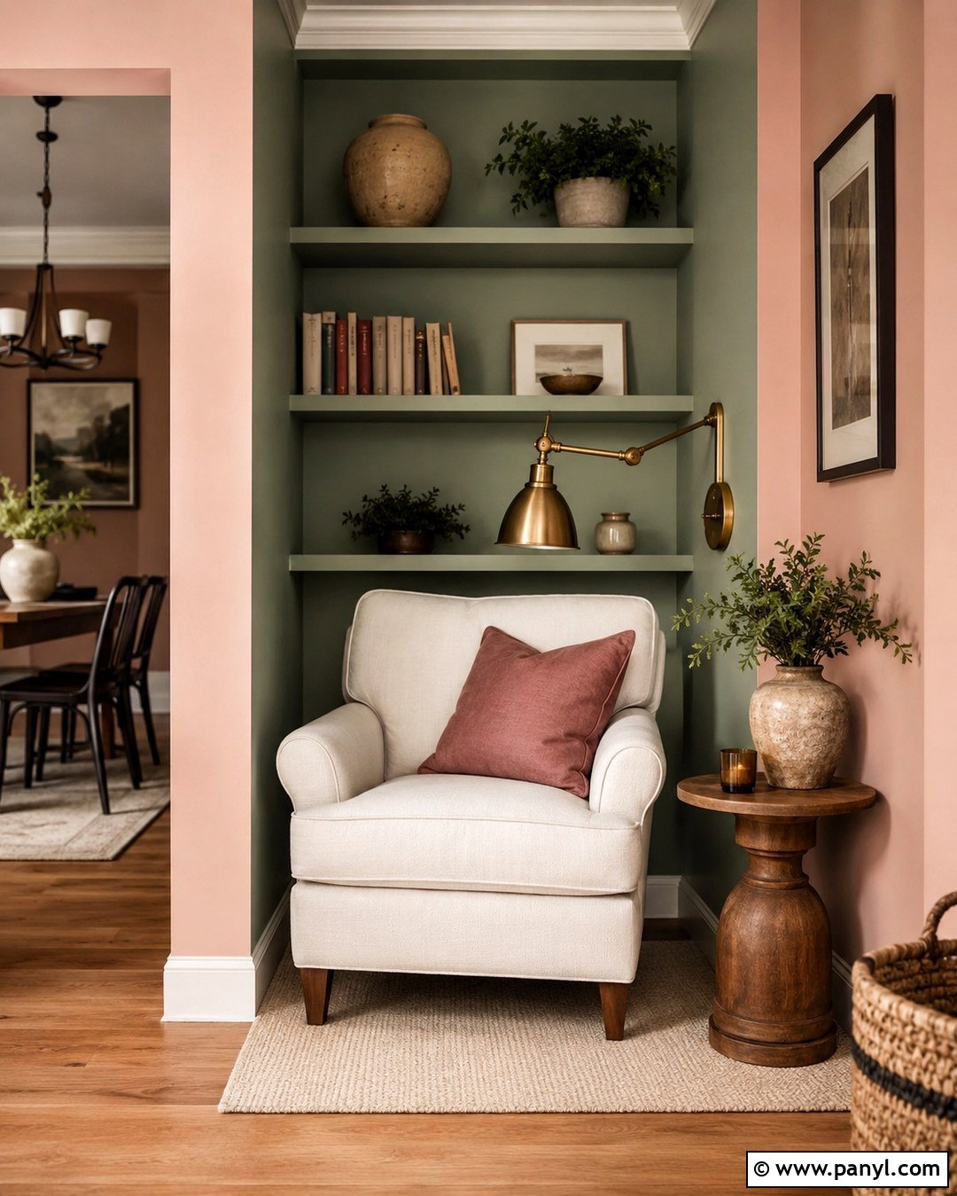 Sage Green And Pink Reading Nook - 20 sage green and pink walls