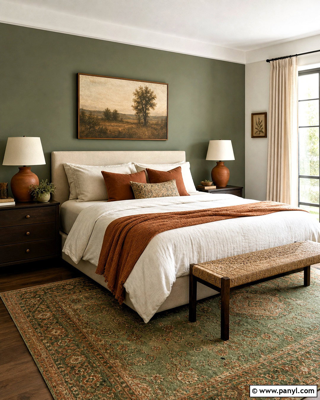 Sage Green And Terracotta Bedroom - 20 sage green accent wall bedroom ideas
