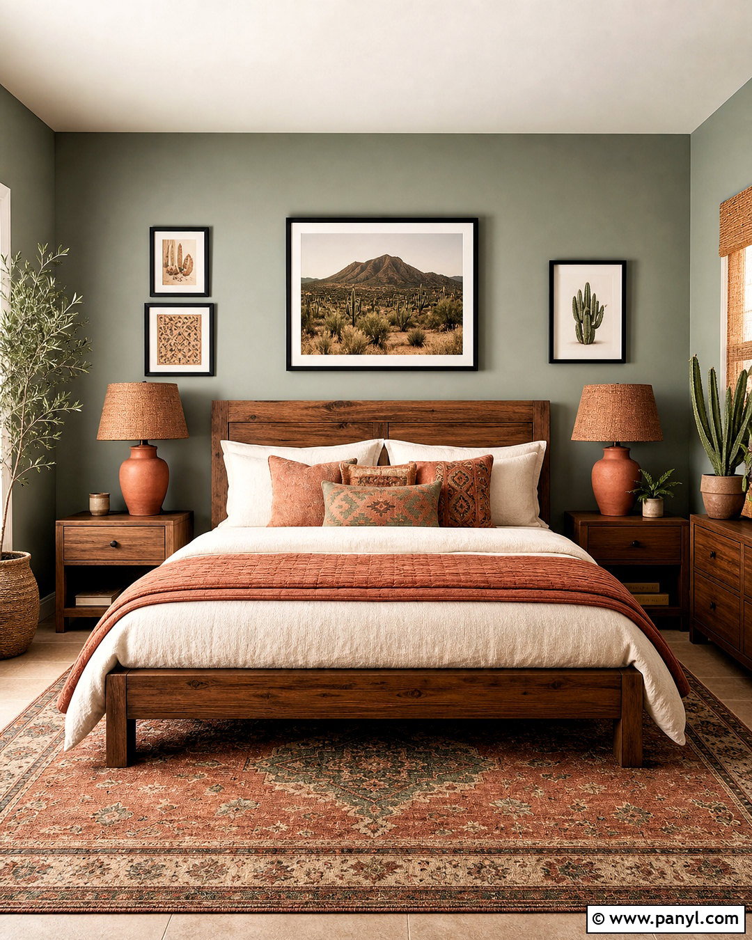 Sage Green And Terracotta Bedroom - 20 sage accent wall bedroom ideas