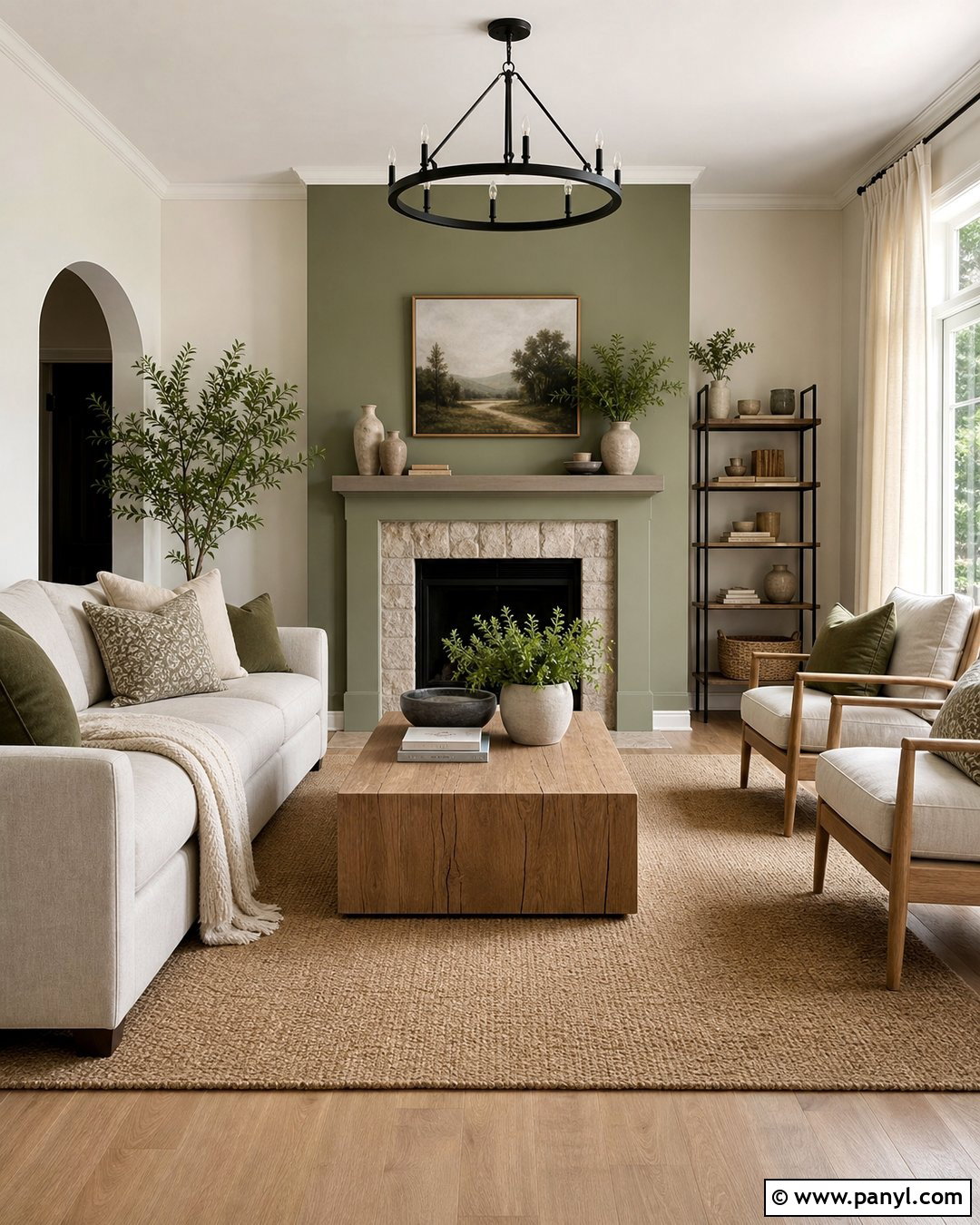 Sage Green And Warm White Walls - 25 Wall Paint Color Combination Ideas