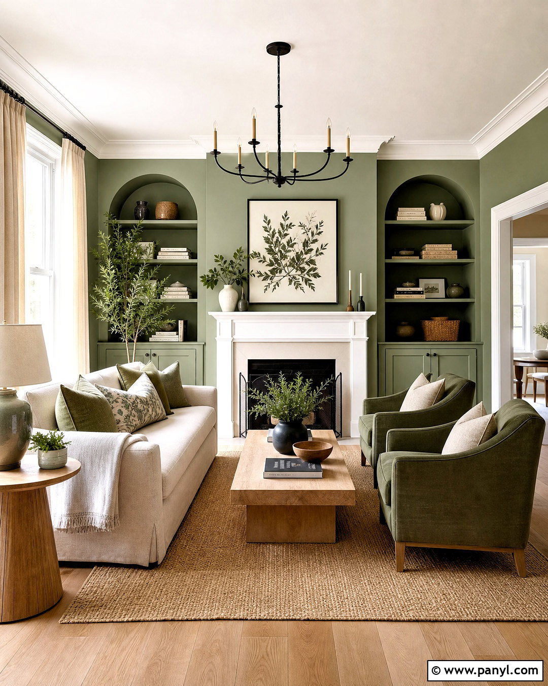 Sage Green And Warm White - 20 green color palette ideas