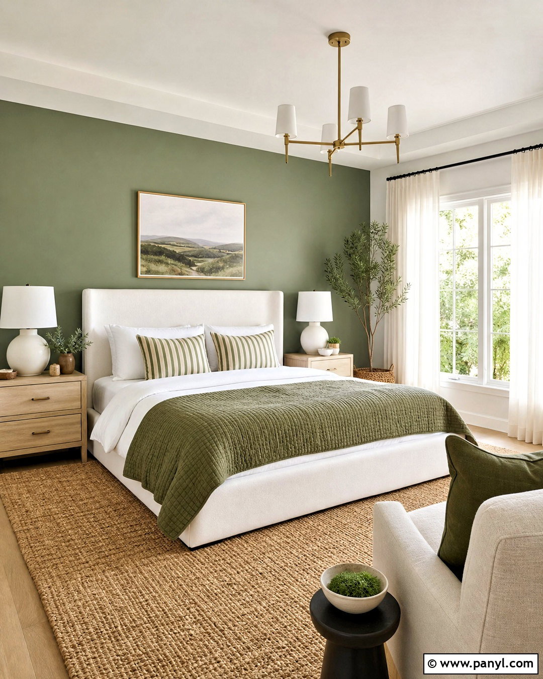 Sage Green And White Bedroom - 20 sage accent wall bedroom ideas