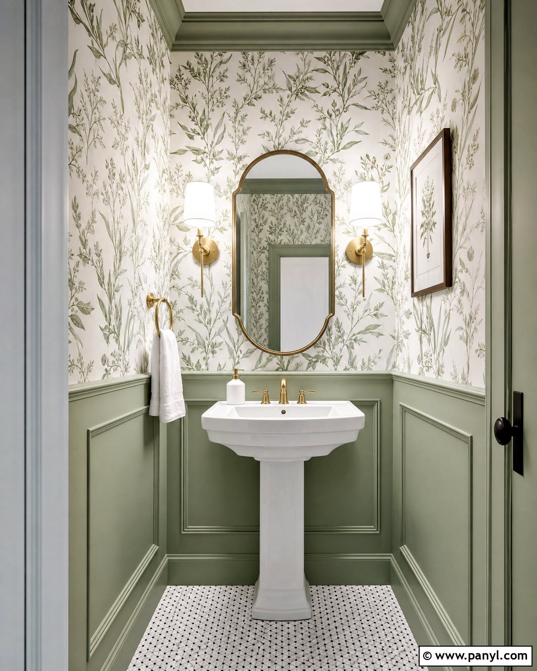 Sage Green And White Powder Room - 20 sage green and white bathroom ideas