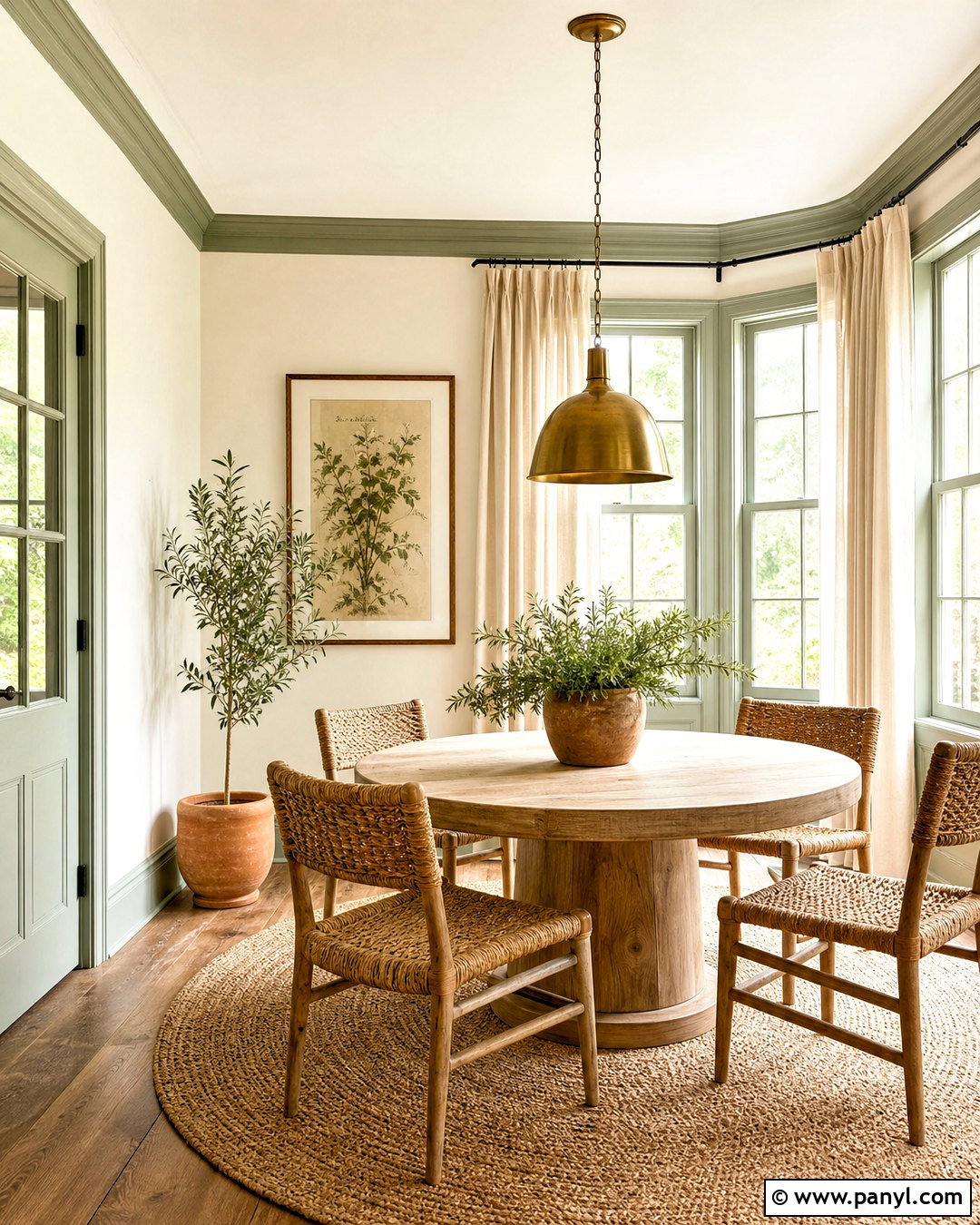 Sage Green Baseboards With Cream Walls - 20 painted baseboards and trim ideas