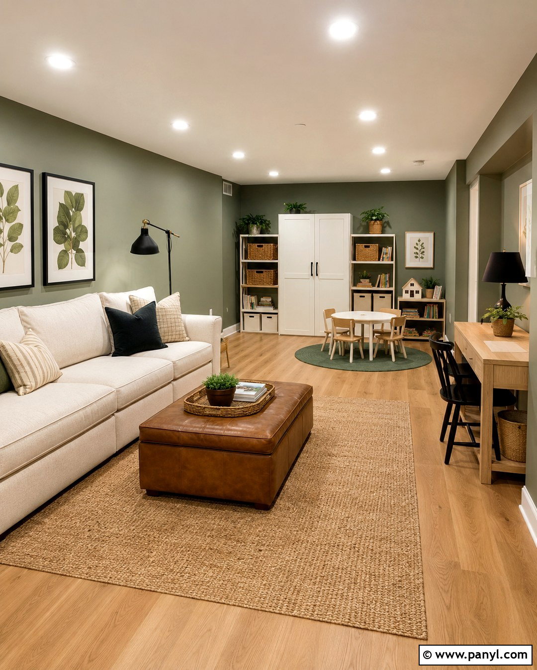 Sage Green Basement Wall Color - 20 Wall Color For Basement Ideas