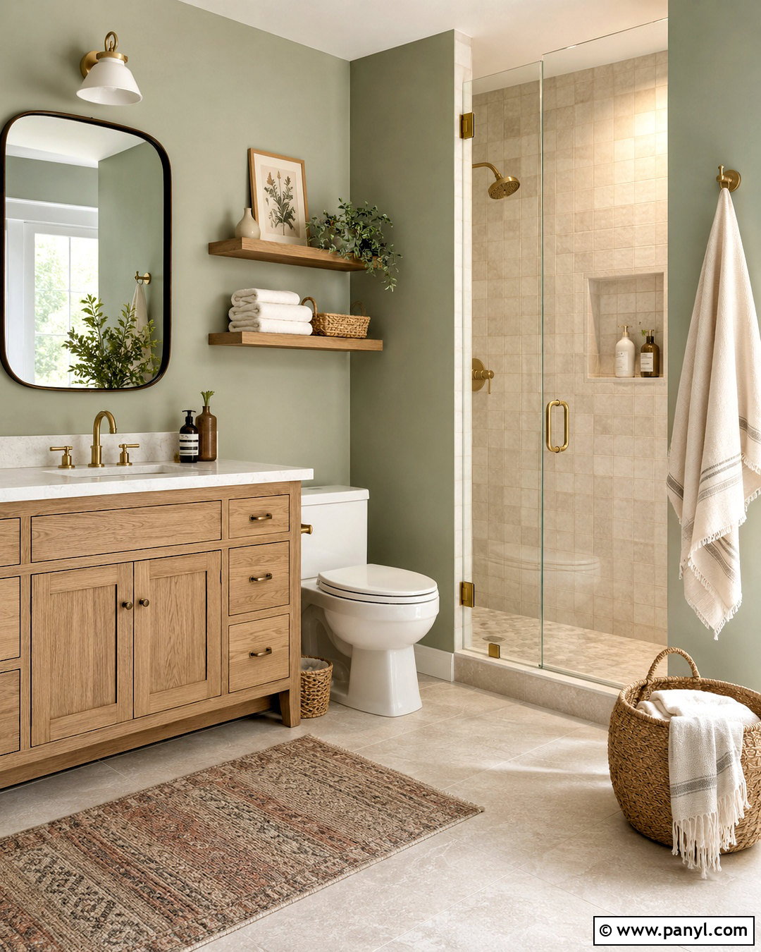 Sage Green Bathroom - 35 trending bathroom colors