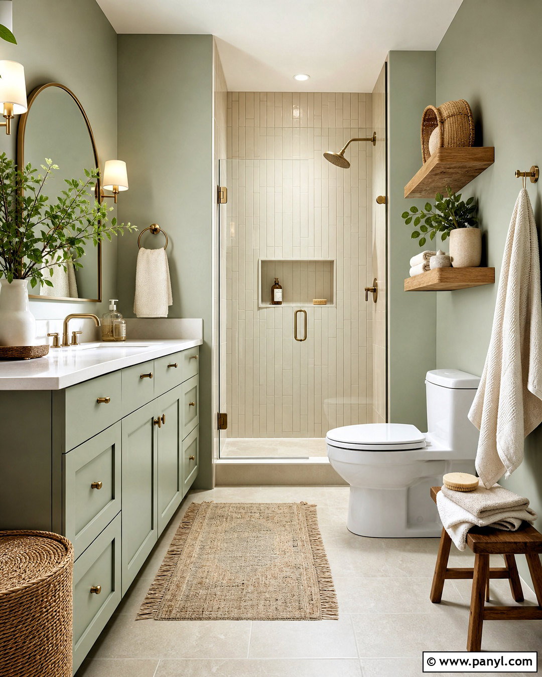 Sage Green Bathroom - 20 bathroom colour ideas