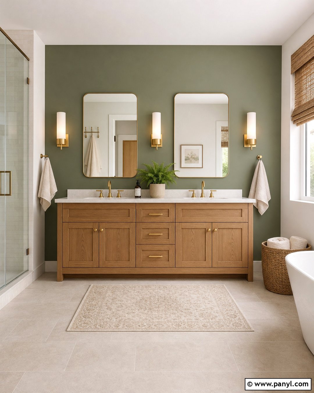 Sage Green Bathroom Accent Wall - 30 Accent Wall Bathroom Painted Ideas