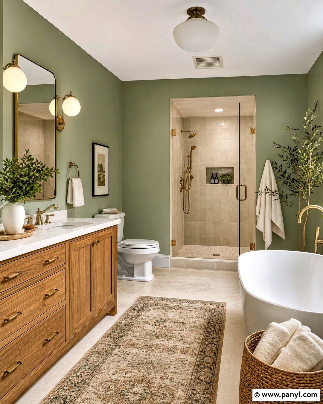 Sage Green Bathroom Paint Scheme - 20 bathroom paint ideas colour schemes