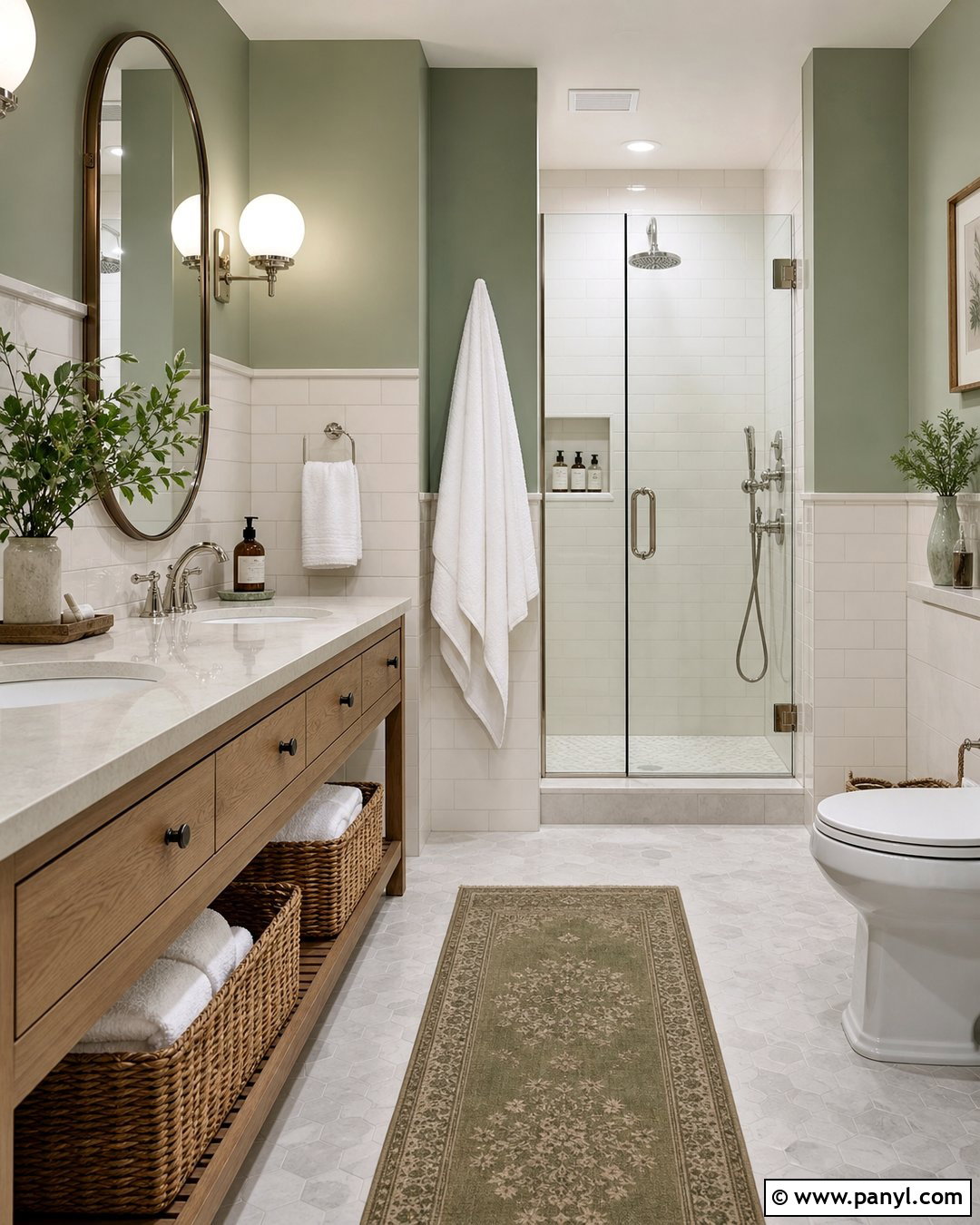 Sage Green Bathroom Wall - 35 green wall interior ideas