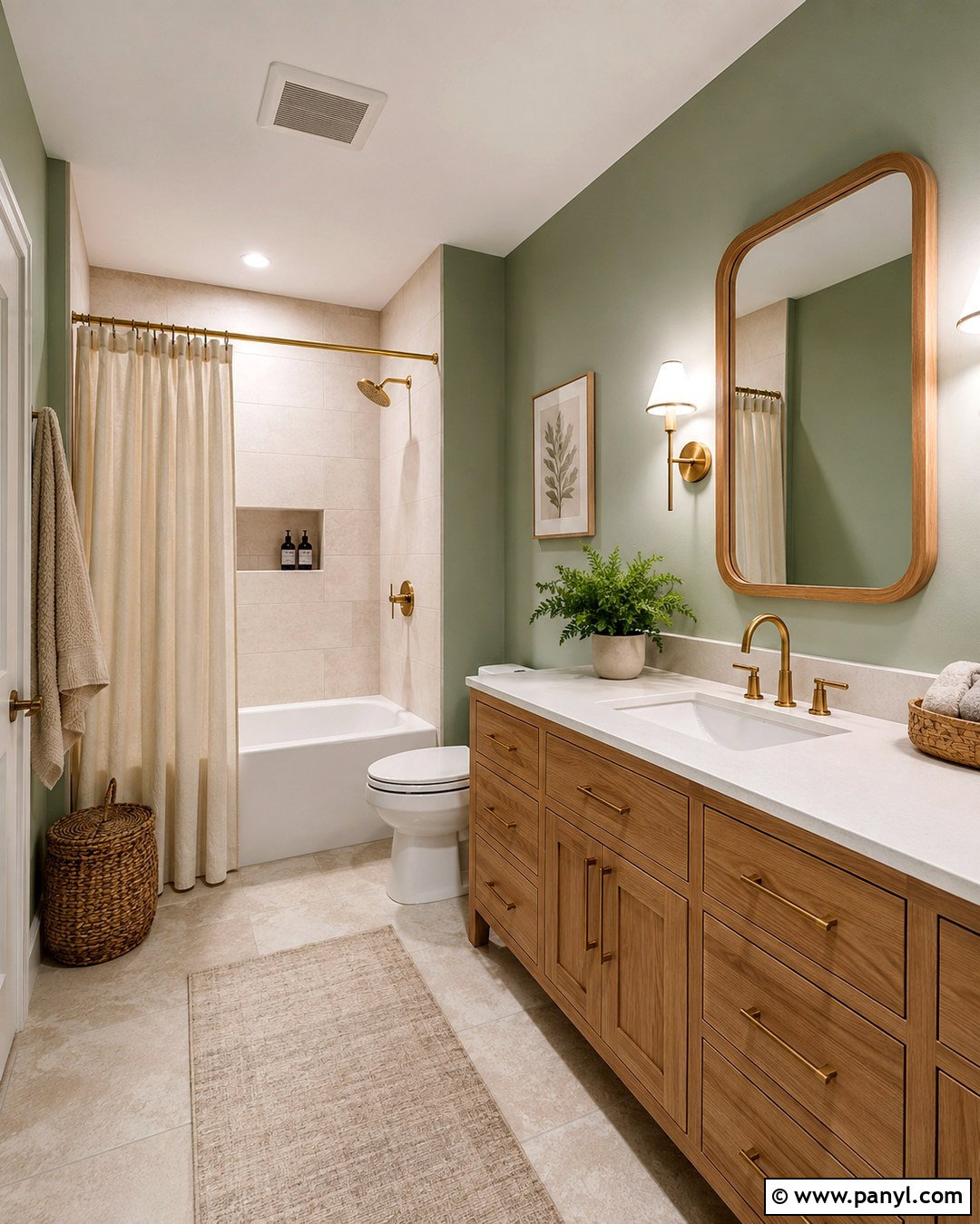Sage Green Bathroom Walls - 20 Fun Bathroom Wall Colors
