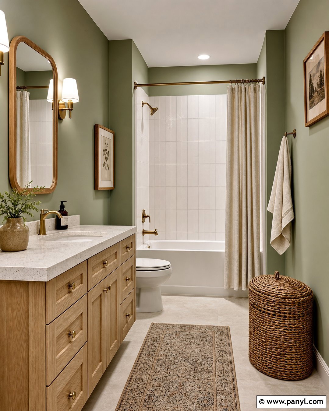 Sage Green Bathroom Walls - 35 Green Bathroom Walls