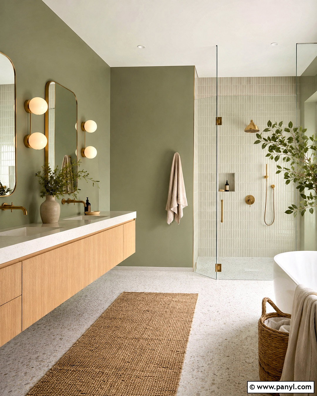 Sage Green Bathroom Walls - 40 bathroom wall color ideas